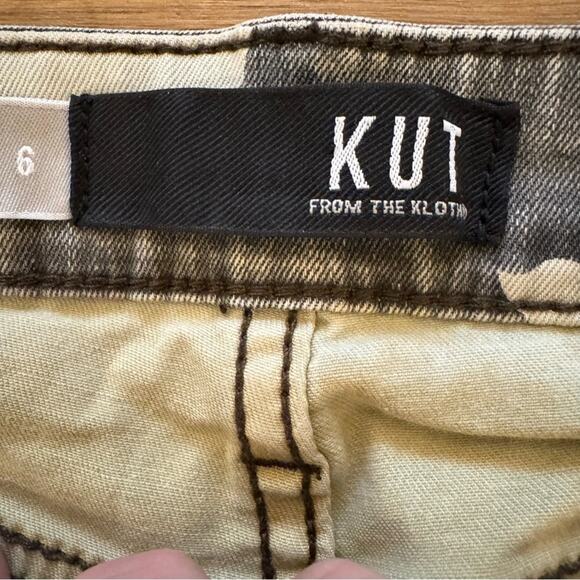 Kut From The Kloth camo straight leg mid rise jeans pants size 6
 b36 - Picture 2 of 6